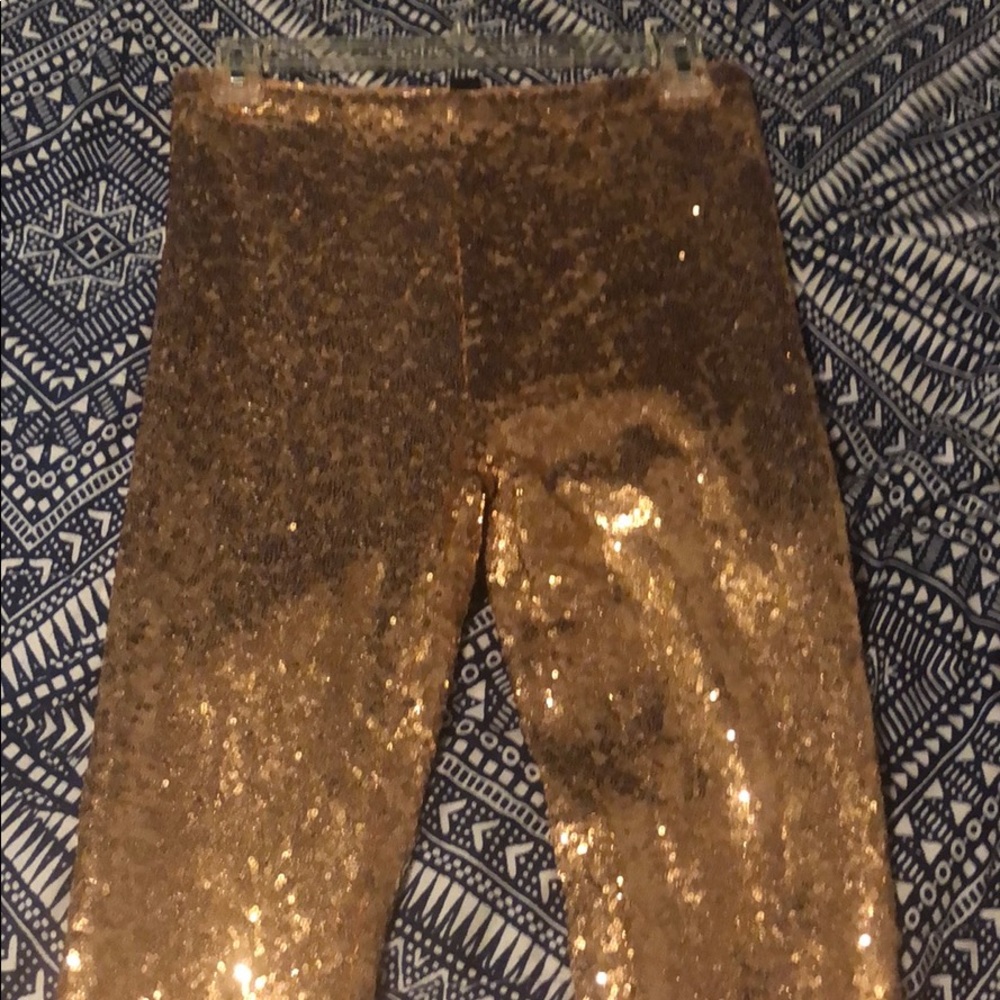 Gold Sequin Pants